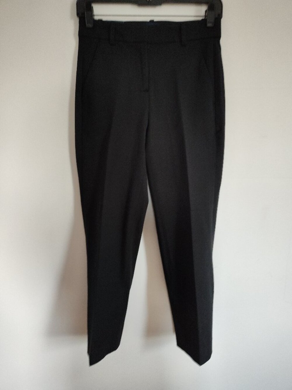 J Crew Factory Black Straight-Leg Pant